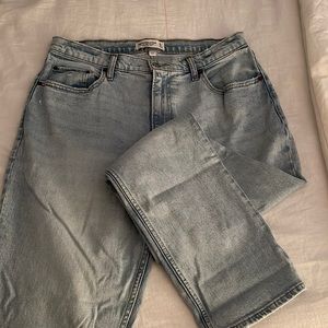 AF 90s Slim Straight Jean, Ultra High Rise, Curve Love, 32 / 14 short, Lite Wash